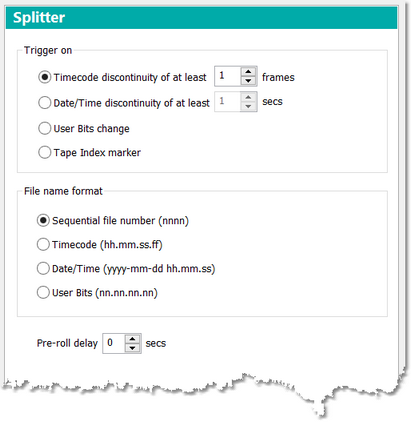 DV Splitter options
